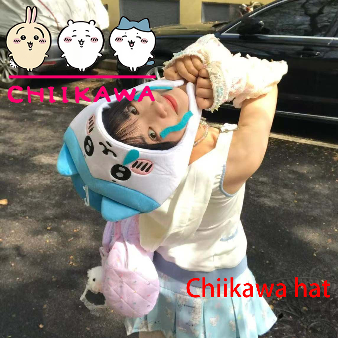 Chiikawa Hachiware Usagi Hat C - Anime Cosplay Girl Photo review and price
