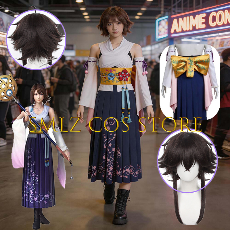 Smlz FFX Yuna Cosplay Anime FF - Cosplay Anime Top review and price