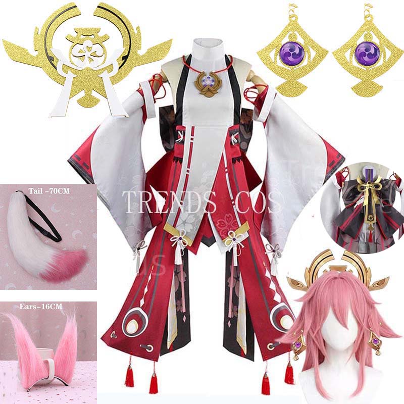 Yae Miko Full Set Guuji Yae Co - Cosplay Anime Yae Miko review and price